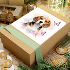 Beagle Watercolor Butterfly Bloom Kiss-Cut Stickers | Premium Dog Prints | Tritan — view 10 of 12