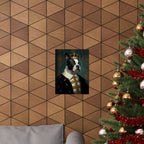 Boston Terrier Kings & Queens Royal Portrait Matte Poster, Regal Dog Art Print, Boston Terrier Lover Gift, Wall Art