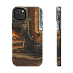 Acrylic Great Dane - Winter Hearth | Tough Phone Case