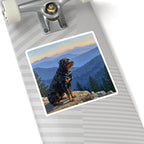 Acrylic Rottweiler - Mountain Overlook | Kiss-Cut Stickers