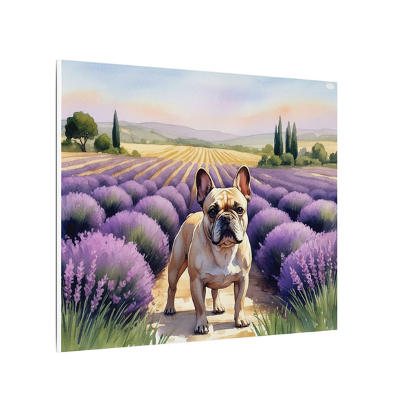 French Bulldog Watercolor Canvas Wall Art, Frenchie Dog Lover Gift, Cute Pet Art Print, Modern Animal Home Decor, Ready To Hang Decor