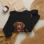 Labrador Retriever Sweatshirt | Painterly Dog Art Crewneck | Lab Mom Gift | Cozy Pullover for Dog Lovers | Pet Portrait Apparel