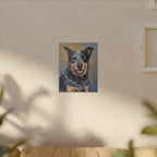 Huckleberry — Custom Blue Heeler Portrait Canvas