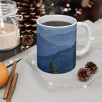 Acrylic French Bulldog - Mountain Overlook | Ceramic Mug 11oz