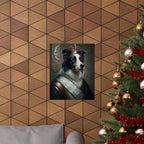 Border Collie Kings & Queens Royal Portrait Matte Poster, Regal Dog Art Print, Border Collie Lover Gift, Wall Art
