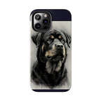 Charcoal Rottweiler Rottweiler Tough Phone Case - Rottweiler pride — gentle giants deserve great art — view 51 of 103