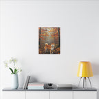 Shiba Inu Acrylic Painting Canvas Wall Art | Autumn Woods Dog Decor | Cute Shiba Gift for Dog Lovers | Pet Portrait Print