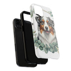 Australian Shepherd Watercolor Botanical Wreath Phone Case | Premium Dog Prints | Tritan — view 16 of 28