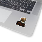 Golden Retriever Renaissance Royal Portrait Sticker, Dog Portrait Vinyl Decal, Kiss-Cut Sticker, Golden Retriever Lover Gift