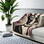 Boston Terrier Comic Pop Art Throw Blanket | Premium Dog Art | Tritan