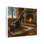 Great Dane Canvas Wall Art | Dog Lover Gift | Acrylic Painting Style | Pet Portrait Home Decor | Stretched Canvas Print