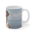 Acrylic-Style English Bulldog - Powder Blue | Ceramic Mug 11oz