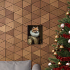 Pomeranian Renaissance Royal Portrait Matte Poster, Regal Dog Art Print, Pomeranian Lover Gift, Wall Art