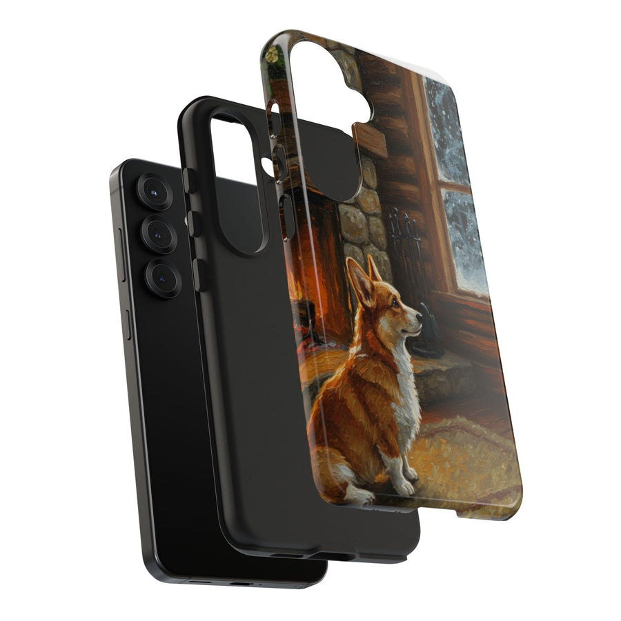 Corgi Phone Case — Acrylic Dog Art | iPhone 17/16/15 & Samsung | Dog Lover Gift