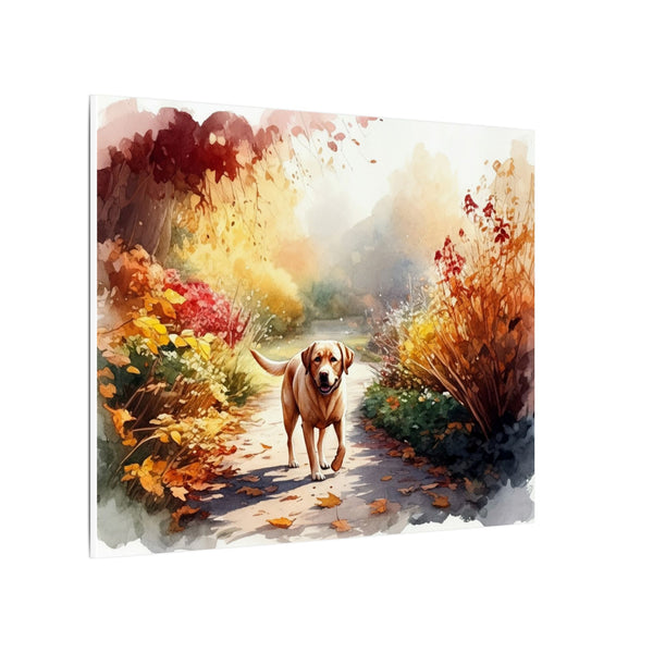 Labrador Retriever Watercolor Canvas Print, Dog Lover Gift, Pet Portrait Wall Art, Lab Mom Decor, Dog Dad Gift, Custom Dog Art