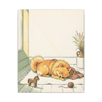 Pomeranian Nursery Storybook canvas print by Tritan, angled view