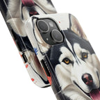 Siberian Husky Watercolor Wildflower Field Phone Case | Premium Dog Prints | Tritan — view 14 of 28