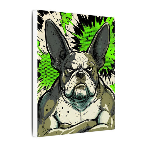 Gallery-wrapped canvas side profile showing the 0.75 inch depth