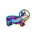 Cosmic Corgi Holo Sticker | Tritan