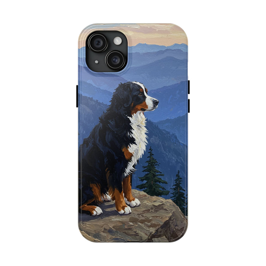 Acrylic Bernese Mountain Dog - Mountain Overlook | Tough Phone Case