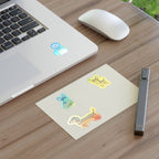 Patriotic Pups Holographic Sticker Sheet, 4 Patriotic Dog Stickers | Tritan