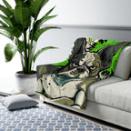 French Bulldog Comic Pop Art Throw Blanket | Premium Dog Art | Tritan
