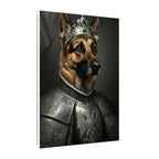 German Shepherd Kings & Queens Royal Portrait Canvas Wall Art, Regal Dog Painting, German Shepherd Lover Gift, Stretched Canvas