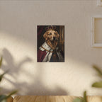 Golden Retriever Kings & Queens Royal Portrait Canvas Wall Art, Regal Dog Painting, Golden Retriever Lover Gift, Stretched Canvas