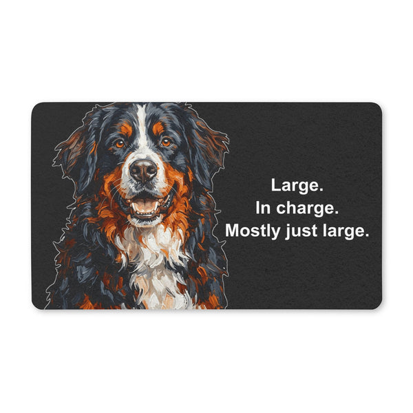 Bernese Mountain Dog Doormat | Cute Cartoon Dog Floor Mat | Berner Lover Gift | Dog Mom Home Decor | Indoor Entryway Welcome Mat