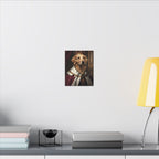 Golden Retriever Kings & Queens Royal Portrait Canvas Wall Art, Regal Dog Painting, Golden Retriever Lover Gift, Stretched Canvas