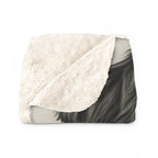 Bernese Mountain Dog Charcoal Portrait Sherpa Fleece Blanket | Dog Lover Gift — view 4 of 9