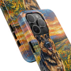 German Shepherd Acrylic Gallery Print Sunset Prairie Phone Case | Premium Dog Prints | Tritan — view 19 of 24