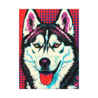 Pop Art Husky Canvas — Bold Dog Wall Art