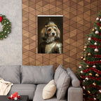 Havanese Medieval Knight Portrait Matte Poster, Regal Dog Art Print, Havanese Lover Gift, Wall Art