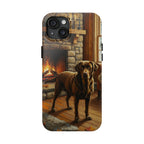Acrylic Labrador Retriever - Winter Hearth | Tough Phone Case