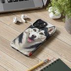 Siberian Husky Watercolor Wildflower Field Phone Case | Premium Dog Prints | Tritan — view 12 of 28