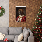 Boxer Kings & Queens Royal Portrait Matte Poster, Regal Dog Art Print, Boxer Lover Gift, Wall Art