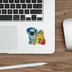Pop Art Pug Holo Sticker | Tritan