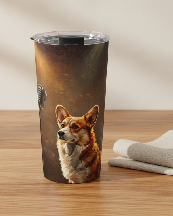 Stage Lights Corgi Tumbler 20oz | Tritan
