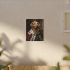 Golden Retriever Kings & Queens Royal Portrait Canvas Wall Art, Regal Dog Painting, Golden Retriever Lover Gift, Stretched Canvas