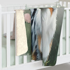 Australian Shepherd Watercolor Rain Garden Throw Blanket | Premium Dog Prints | Tritan — view 6 of 9