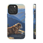Acrylic English Bulldog - Mountain Overlook | Tough Phone Case