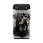 Charcoal Rottweiler Rottweiler Tough Phone Case - Rottweiler pride — gentle giants deserve great art — view 32 of 103