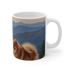 Acrylic Pomeranian - Mountain Overlook | Ceramic Mug 11oz