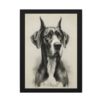Great Dane Charcoal Portrait Canvas Print | Dog Wall Art | Pet Lover Gift | Home Decor
