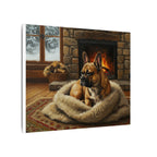 French Bulldog Canvas Wall Art Print | Dog Lover Gift, Pet Portrait Home Decor, Modern Acrylic Painting Dog Mom Gift