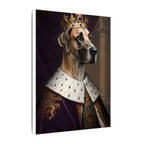 Great Dane Kings & Queens Royal Portrait Canvas Wall Art, Regal Dog Painting, Great Dane Lover Gift, Stretched Canvas