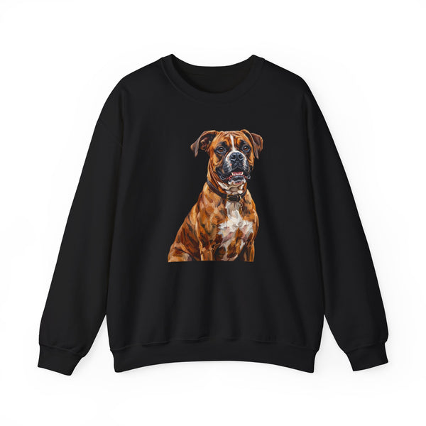 Boxer Sweatshirt | Painterly Dog Art Crewneck | Boxer Mom Gift | Cozy Pullover for Dog Lovers | Pet Portrait Apparel
