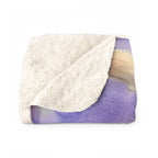 Labrador Retriever Watercolor Lavender Fields Throw Blanket | Premium Dog Art | Tritan