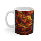 Rottweiler Low Poly Warm Jewel Ceramic Mug 11oz | Dog Lover Gift